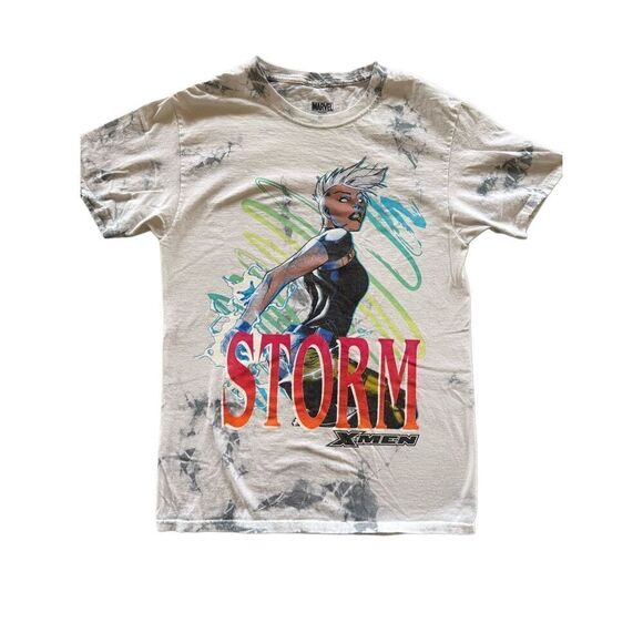 X-men 97 Women’s S Storm Marvel electric tye dye superhero short sleeve crew sli - Picture 3 of 5